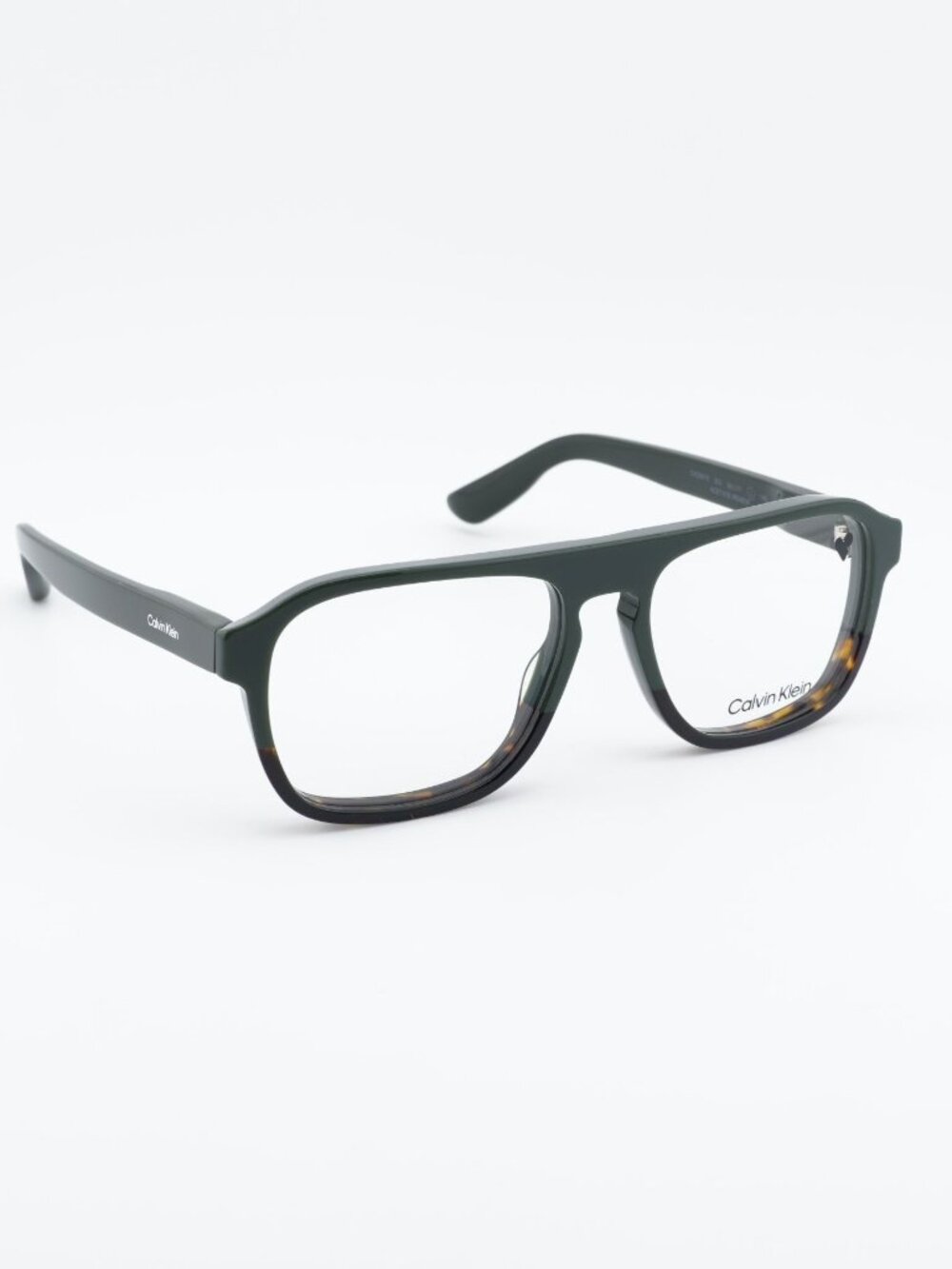 Calvin Klein CK25515 303 Eyeglasses Green / Havana 58mm Square Frame
